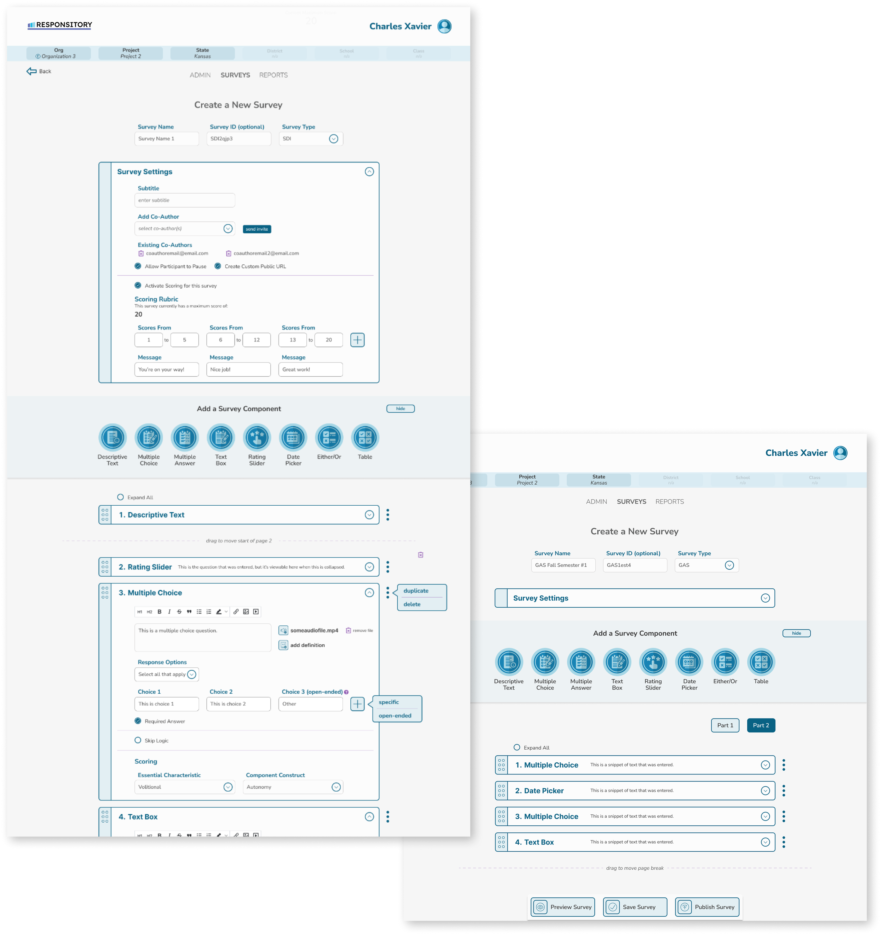 SDI authoring tool section image