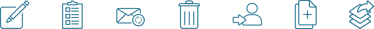 SDI fine line icon set